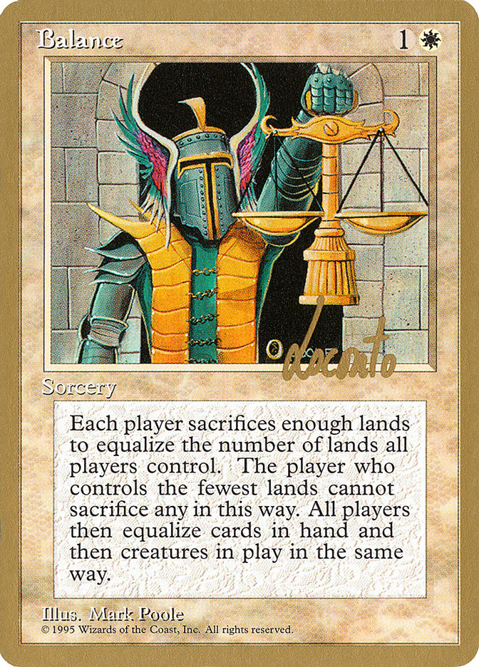 Balance – Rare Magic: The Gathering card from Pro Tour Collector Set (#ml6)