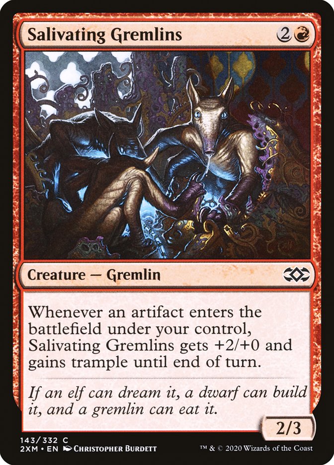 Salivating Gremlins – Common Magic: The Gathering card from Double Masters (#143)