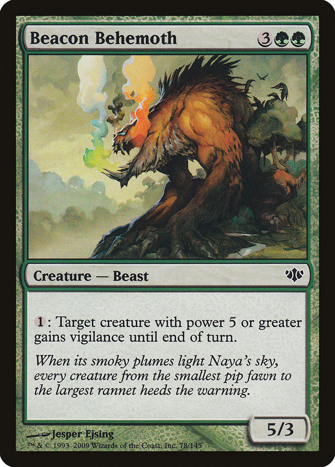 Beacon Behemoth – Common Magic: The Gathering card from Conflux (#78)