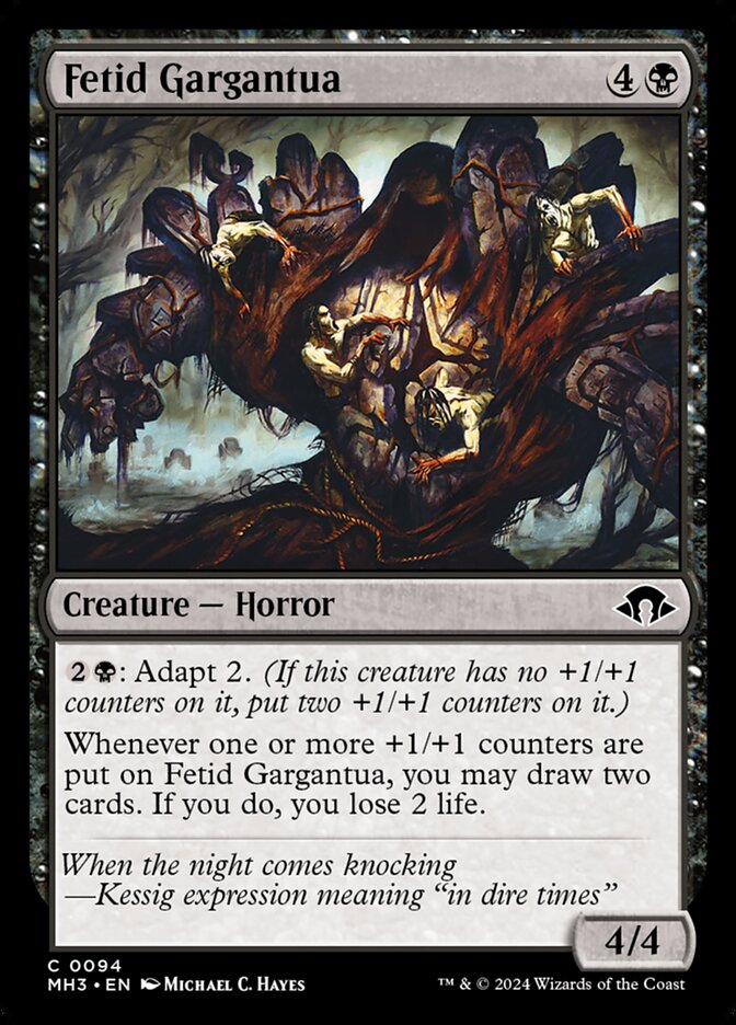 Fetid Gargantua – Common Magic: The Gathering card from Modern Horizons 3 (#94)