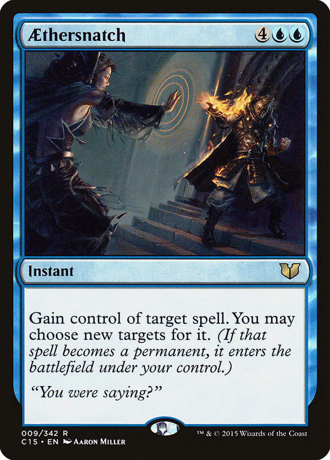 Aethersnatch – Rare Magic: The Gathering card from Commander 2015 (#9)