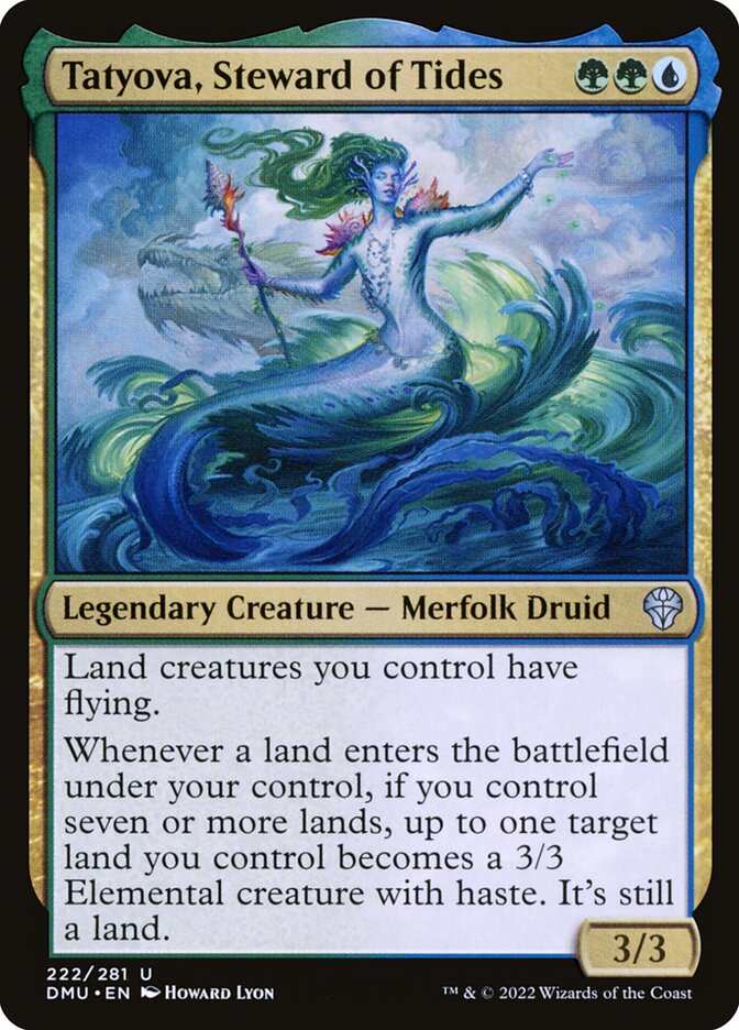 Tatyova, Steward of Tides – Uncommon Magic: The Gathering card from Dominaria United (#222)