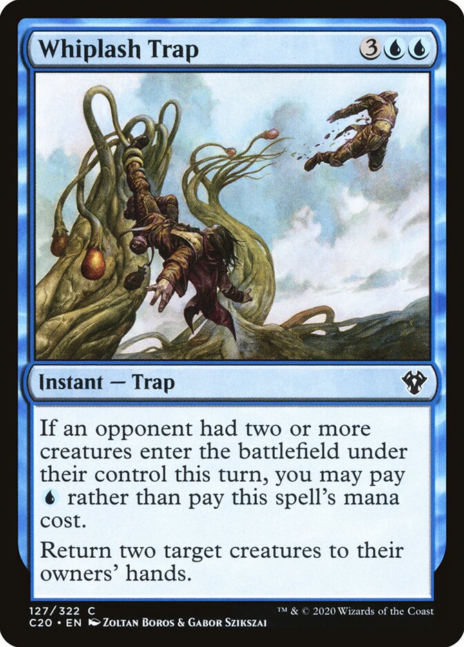 Whiplash Trap – Common Magic: The Gathering card from Commander 2020 (#127)