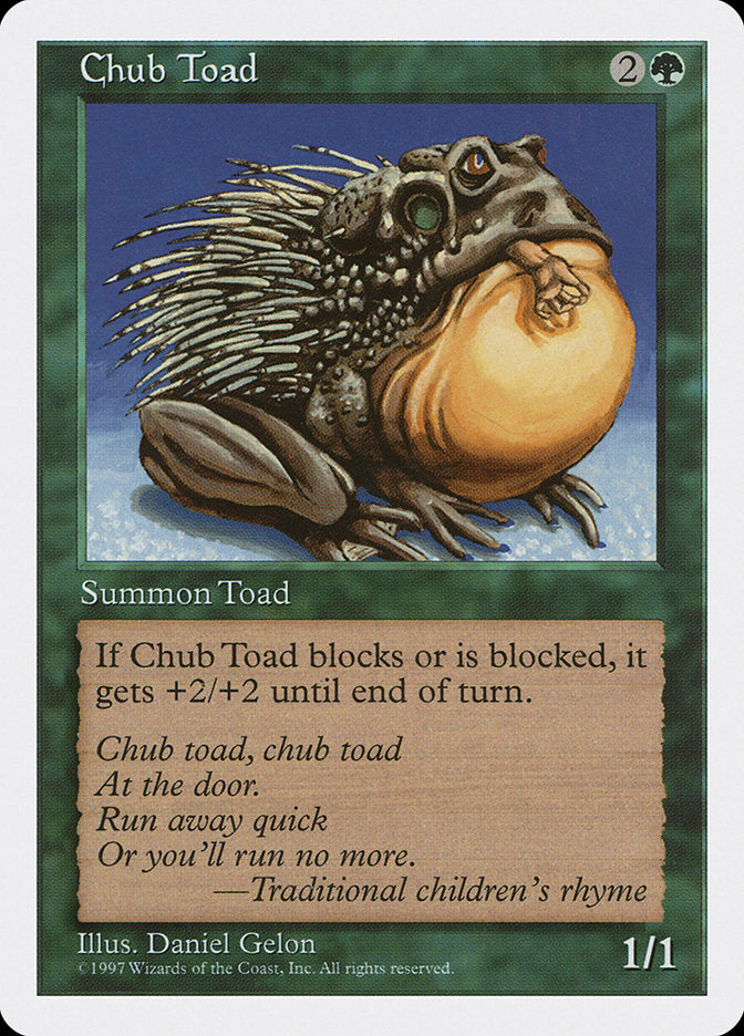 Chub Toad – Common Magic: The Gathering card from Fifth Edition (#283)