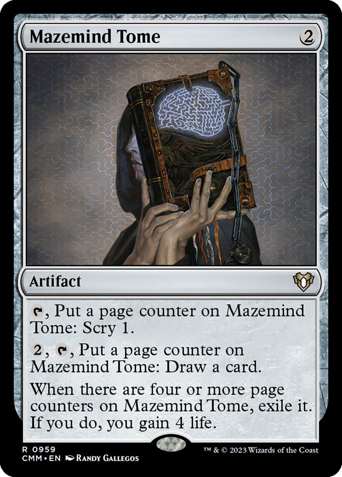 Mazemind Tome – Rare Magic: The Gathering card from Commander Masters (#959)
