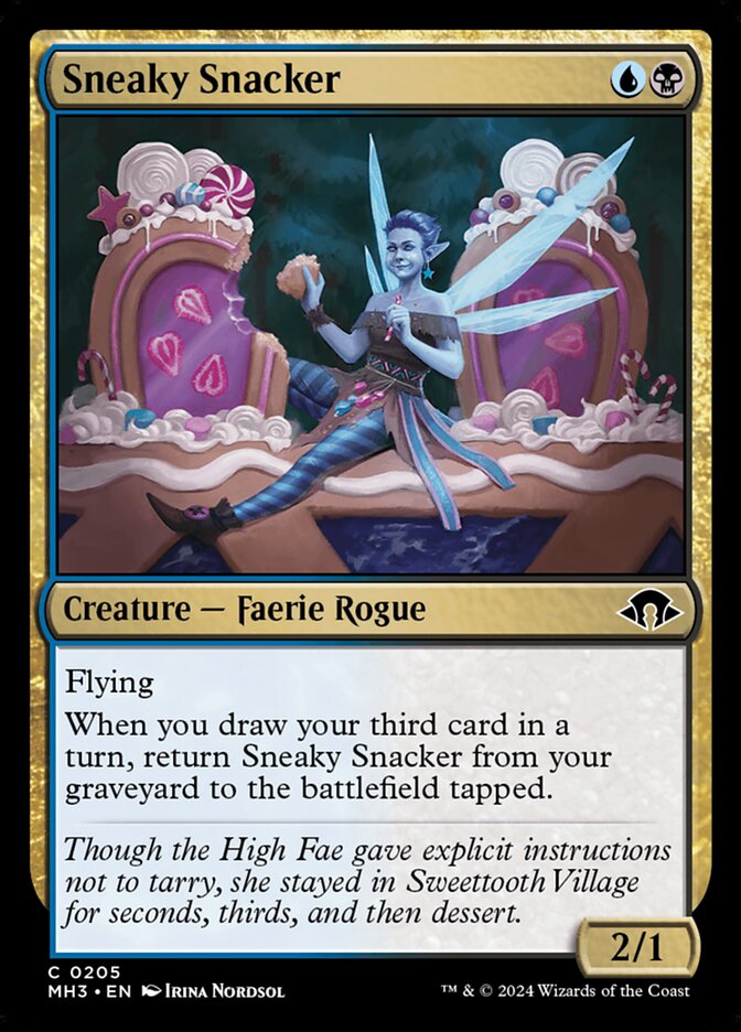 Sneaky Snacker – Common Magic: The Gathering card from Modern Horizons 3 (#205)