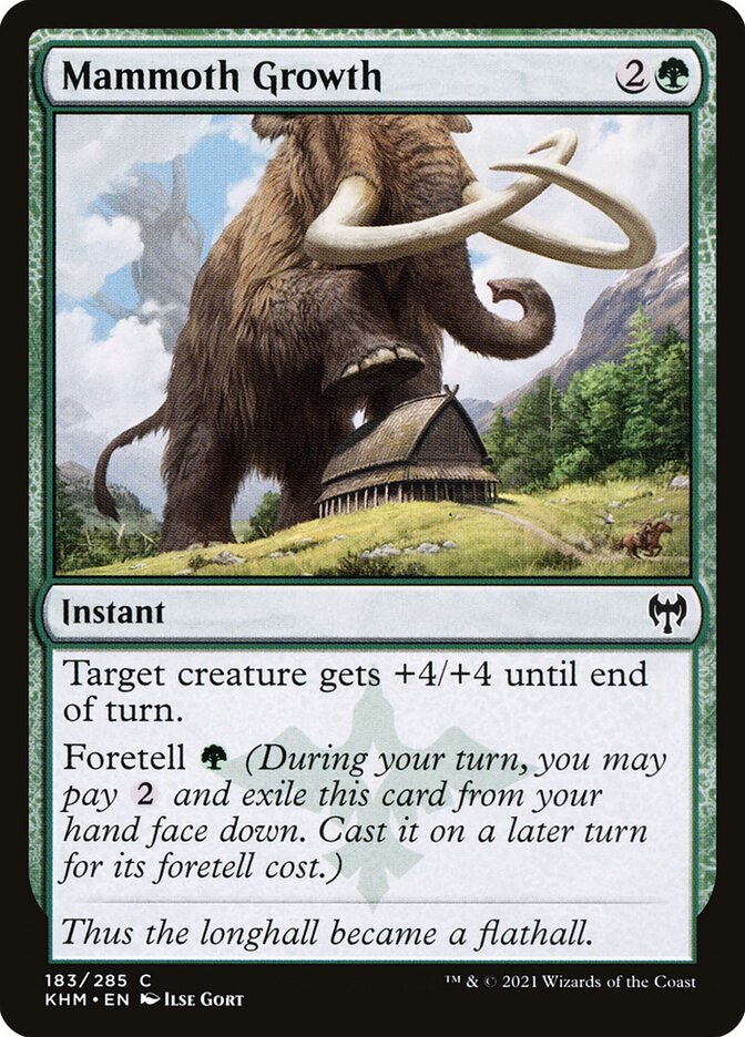 Mammoth Growth – Common Magic: The Gathering card from Kaldheim (#183)