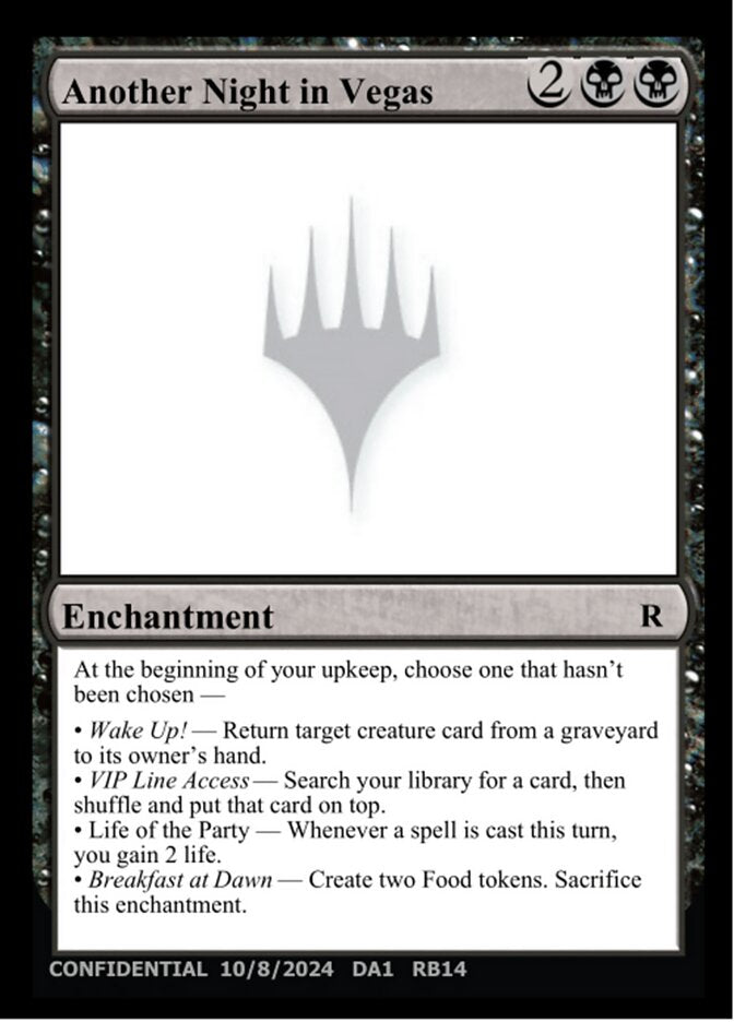 Another Night in Vegas – Rare Magic: The Gathering card from Unknown Event (#RB14)
