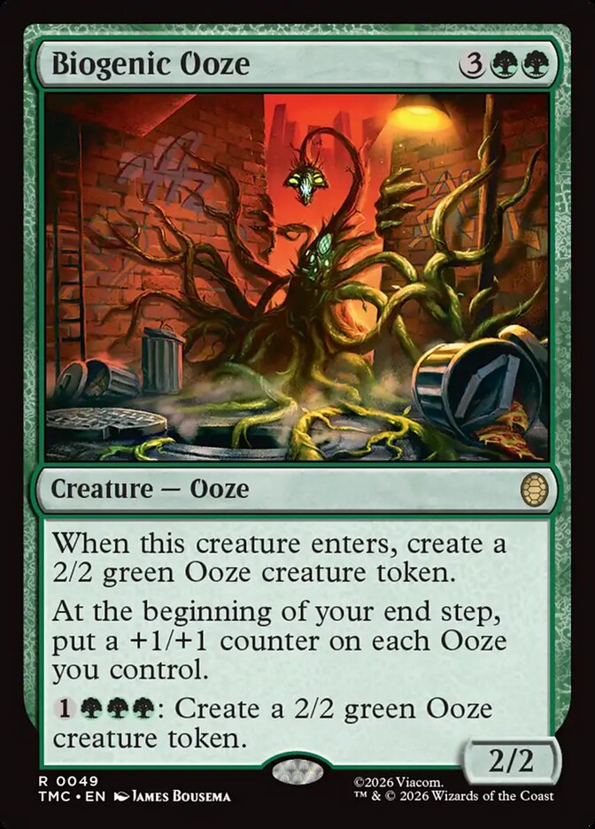 Biogenic Ooze – Rare Magic: The Gathering card from Teenage Mutant Ninja Turtles Eternal (#49)