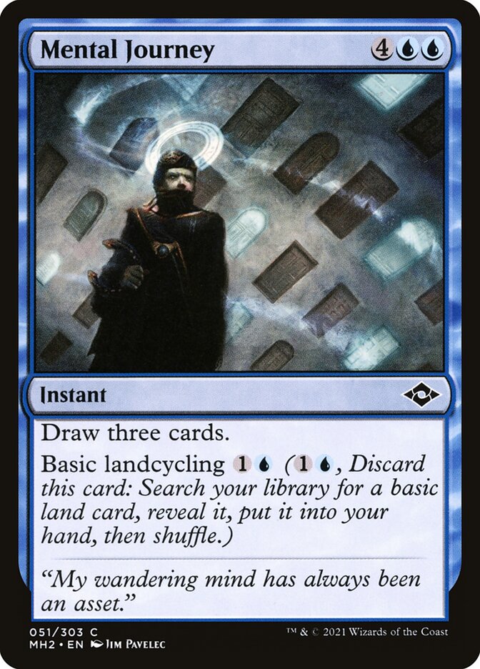 Mental Journey – Common Magic: The Gathering card from Modern Horizons 2 (#51)