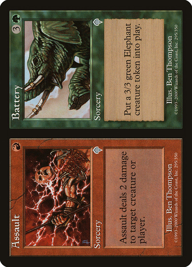 Assault // Battery – Uncommon Magic: The Gathering card from Invasion (#295)