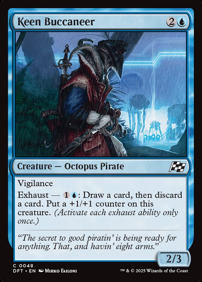 Keen Buccaneer – Common Magic: The Gathering card from Aetherdrift (#48)