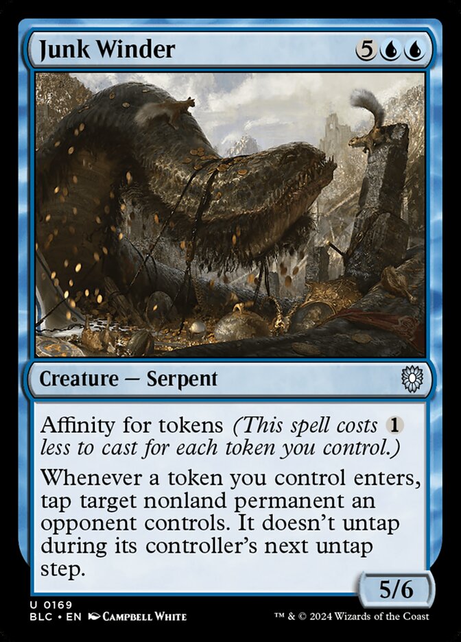 Junk Winder – Uncommon Magic: The Gathering card from Bloomburrow Commander (#169)