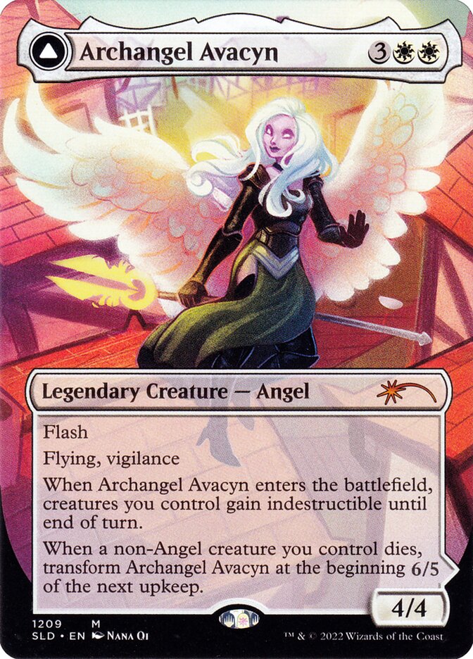 Archangel Avacyn // Avacyn, the Purifier – Mythic Magic: The Gathering card from Secret Lair Drop (#1209)