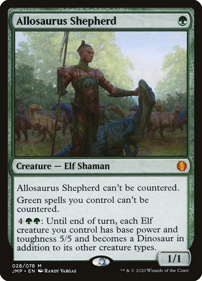 Allosaurus Shepherd – Mythic Magic: The Gathering card from Jumpstart (#28)