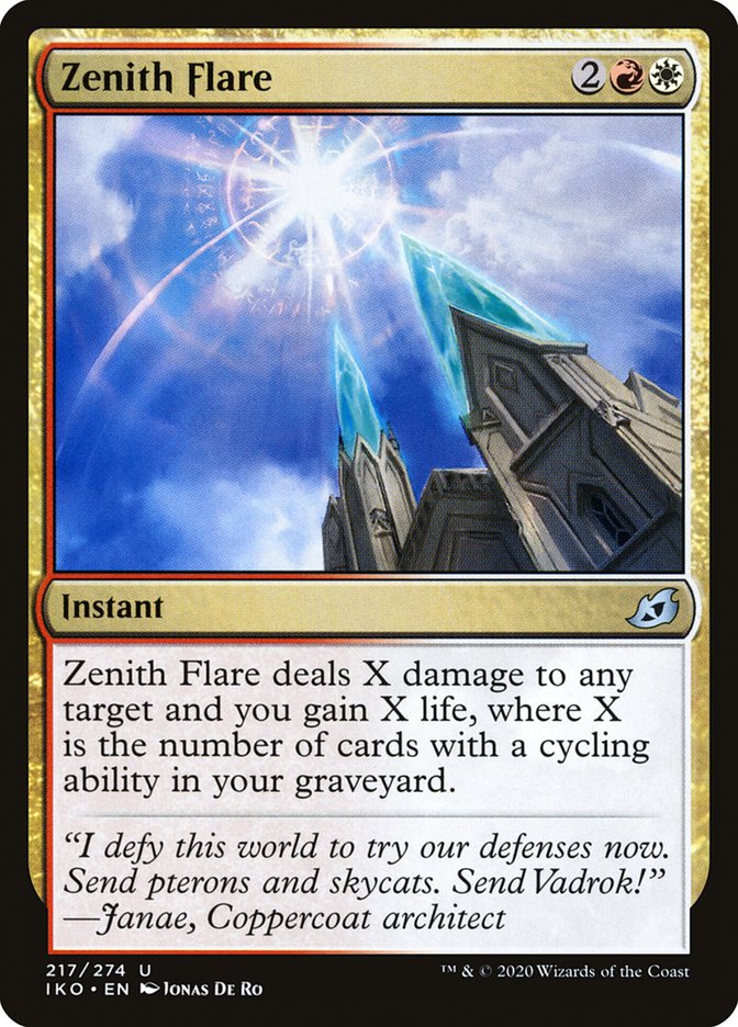 Zenith Flare – Uncommon Magic: The Gathering card from Ikoria: Lair of Behemoths (#217)