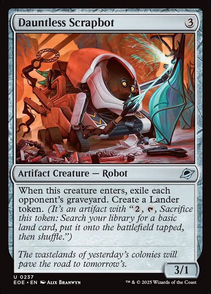 Dauntless Scrapbot – Uncommon Magic: The Gathering card from Edge of Eternities (#237)