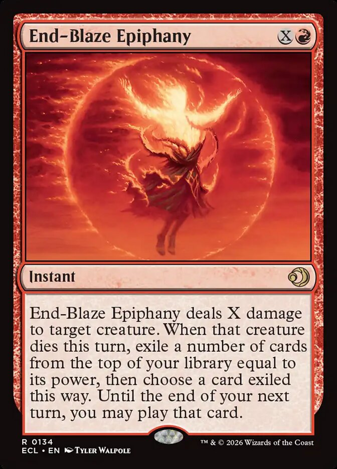 End-Blaze Epiphany – Rare Magic: The Gathering card from Lorwyn Eclipsed (#134)