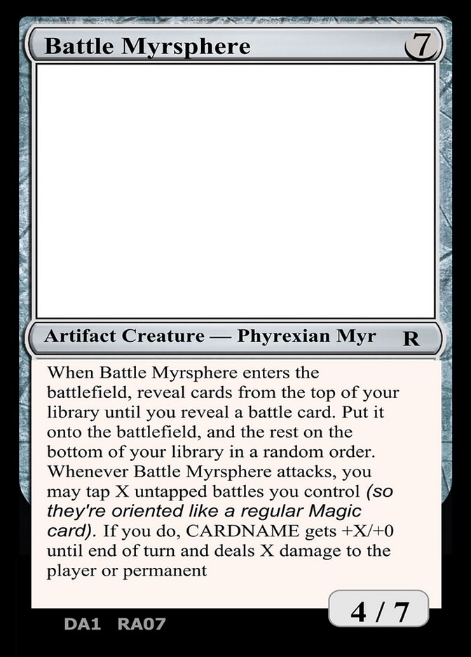 Battle Myrsphere – Rare Magic: The Gathering card from Unknown Event (#RA07a)
