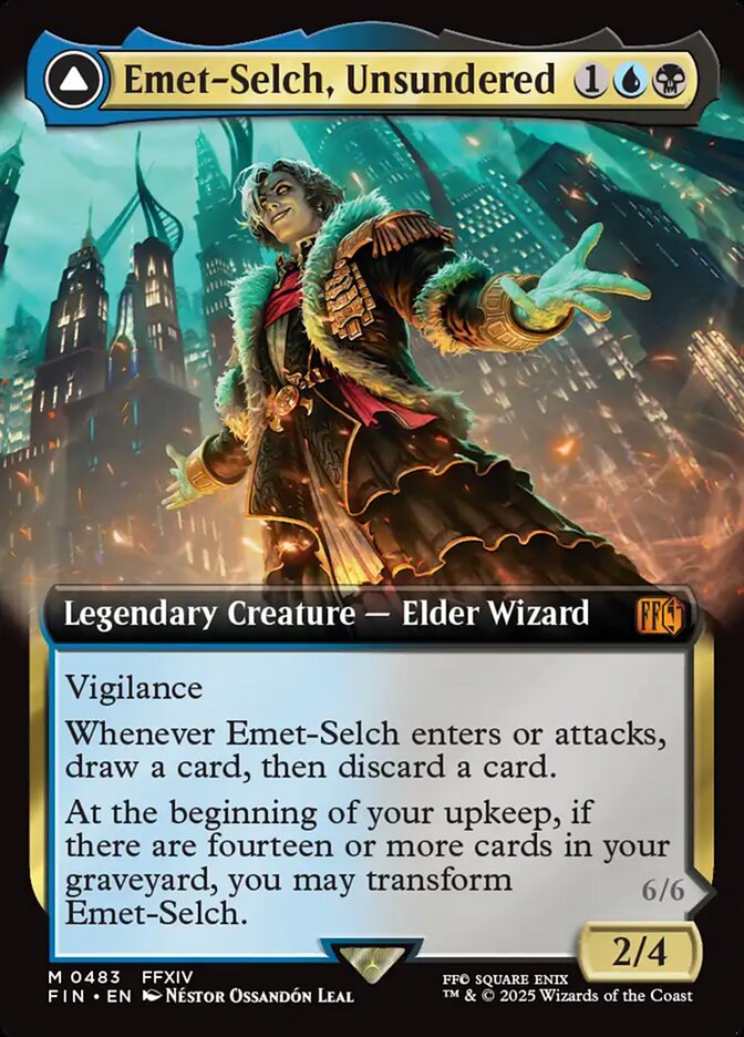 Emet-Selch, Unsundered // Hades, Sorcerer of Eld – Mythic Magic: The Gathering card from Final Fantasy (#483)