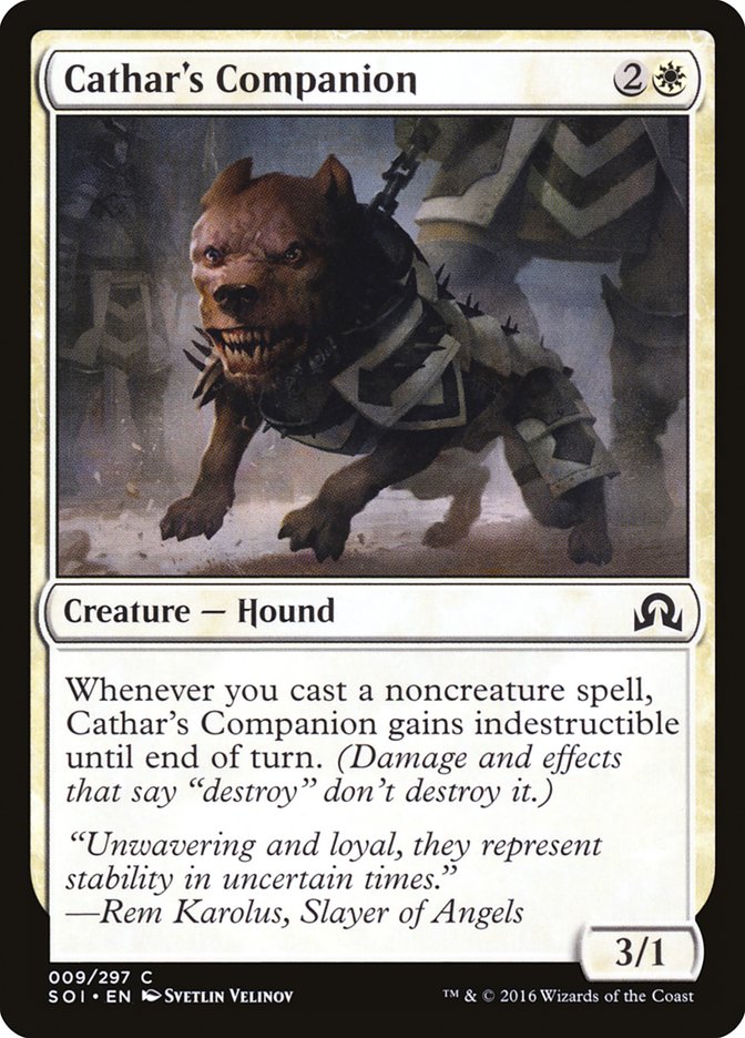 Cathar's Companion – Common Magic: The Gathering card from Shadows over Innistrad (#9)