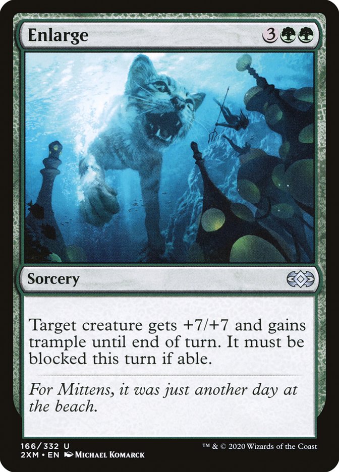 Enlarge – Uncommon Magic: The Gathering card from Double Masters (#166)