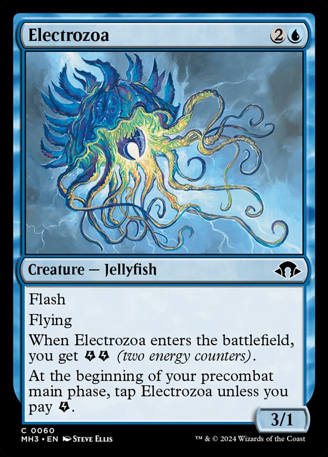 Electrozoa – Common Magic: The Gathering card from Modern Horizons 3 (#60)