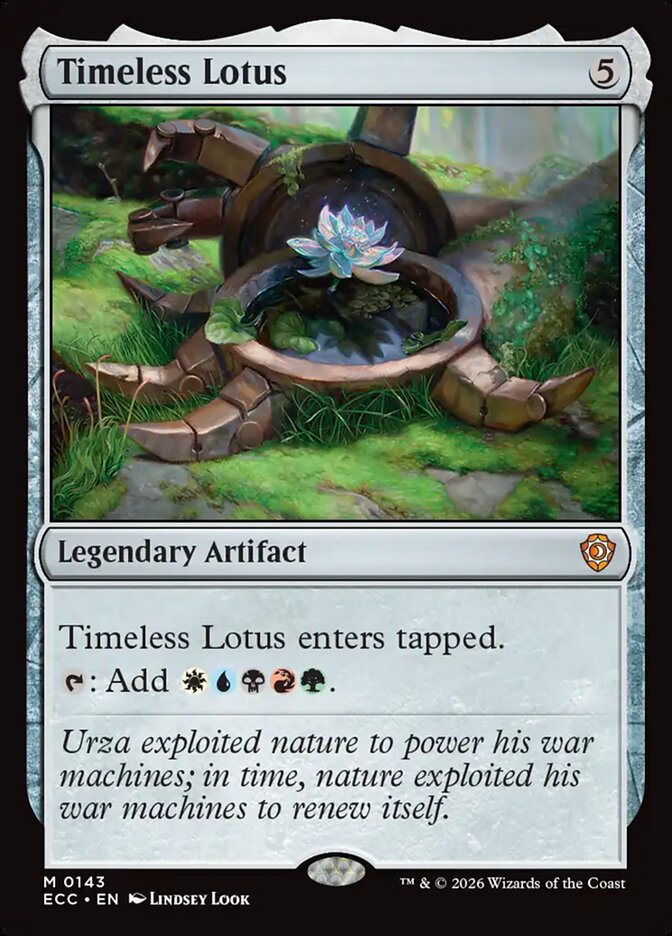 Timeless Lotus – Mythic Magic: The Gathering card from Lorwyn Eclipsed Commander (#143)