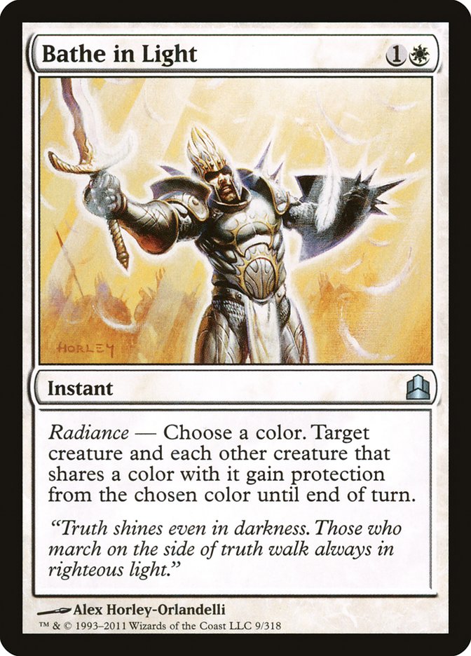Bathe in Light – Uncommon Magic: The Gathering card from Commander 2011 (#9)