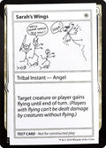 Sarah's Wings – Rare Magic: The Gathering card from Mystery Booster Playtest Cards 2021 (#11)
