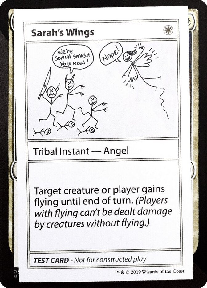 Sarah's Wings – Rare Magic: The Gathering card from Mystery Booster Playtest Cards 2021 (#11)