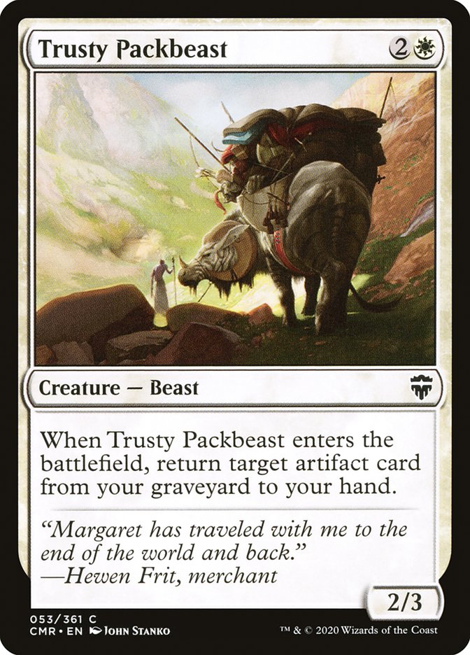 Trusty Packbeast – Common Magic: The Gathering card from Commander Legends (#53)