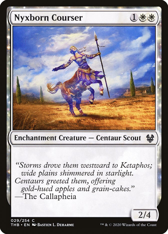 Nyxborn Courser – Common Magic: The Gathering card from Theros Beyond Death (#29)