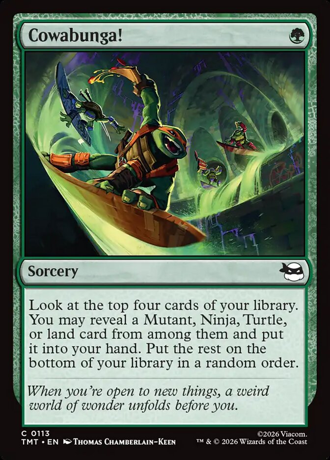 Cowabunga! – Common Magic: The Gathering card from Teenage Mutant Ninja Turtles (#113)