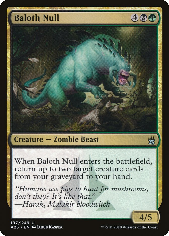 Baloth Null – Uncommon Magic: The Gathering card from Masters 25 (#197)