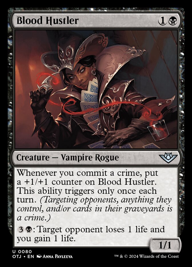 Blood Hustler – Uncommon Magic: The Gathering card from Outlaws of Thunder Junction (#80)