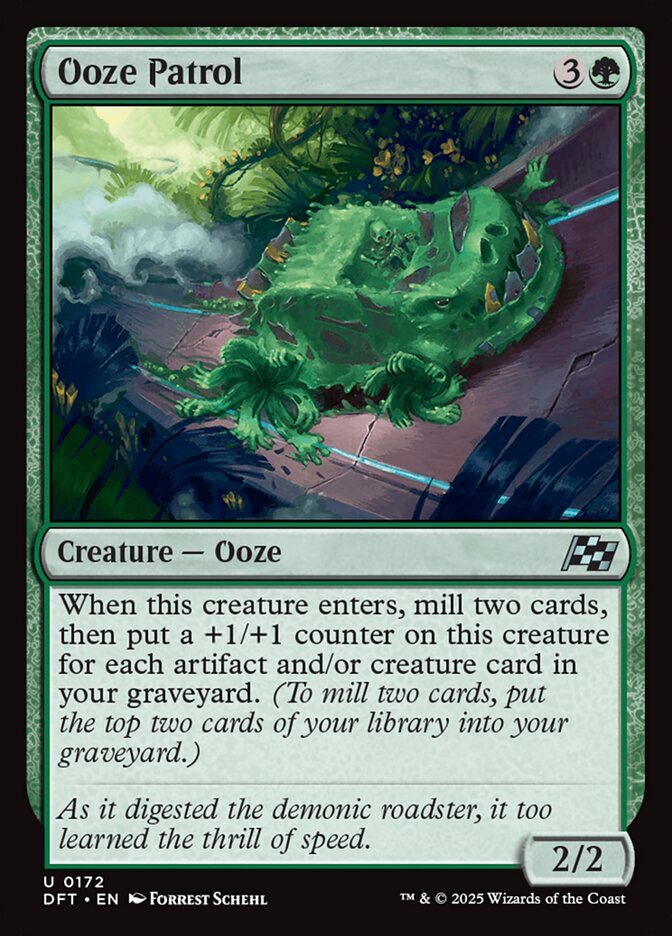 Ooze Patrol – Uncommon Magic: The Gathering card from Aetherdrift (#172)