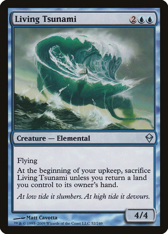 Living Tsunami – Uncommon Magic: The Gathering card from Zendikar (#52)