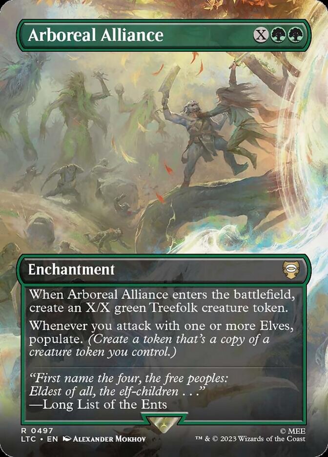 Arboreal Alliance – Rare Magic: The Gathering card from Tales of Middle-earth Commander (#497)