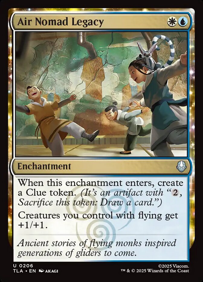 Air Nomad Legacy – Uncommon Magic: The Gathering card from Avatar: The Last Airbender (#206)