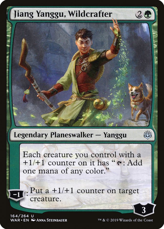 Jiang Yanggu, Wildcrafter – Uncommon Magic: The Gathering card from War of the Spark (#164)