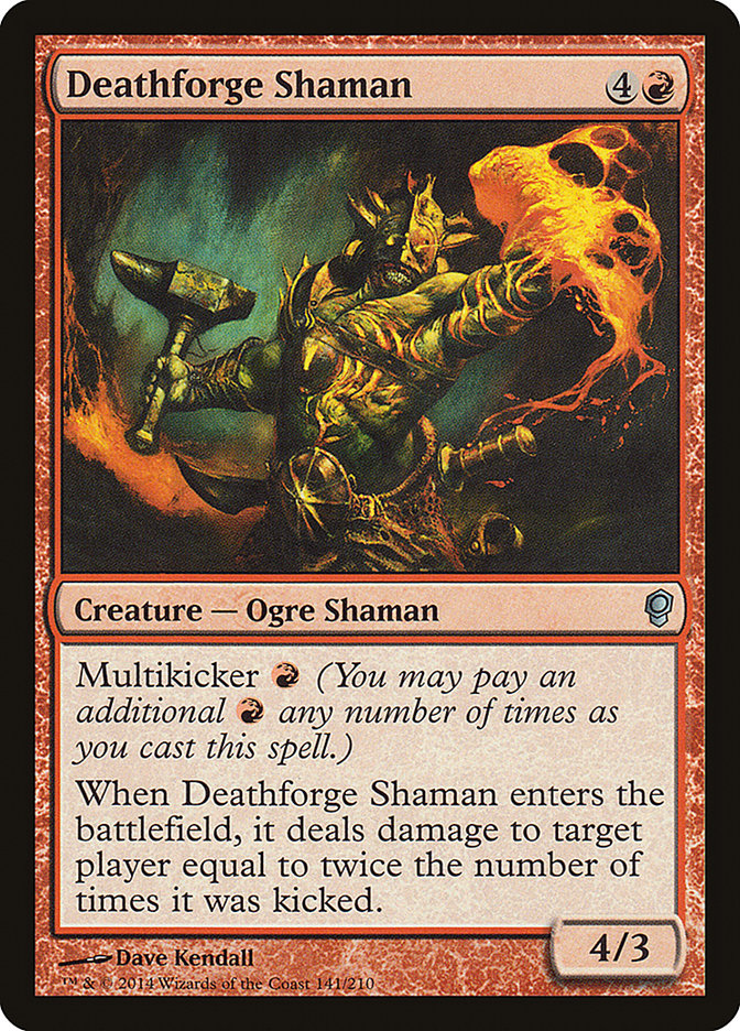 Deathforge Shaman – Uncommon Magic: The Gathering card from Conspiracy (#141)