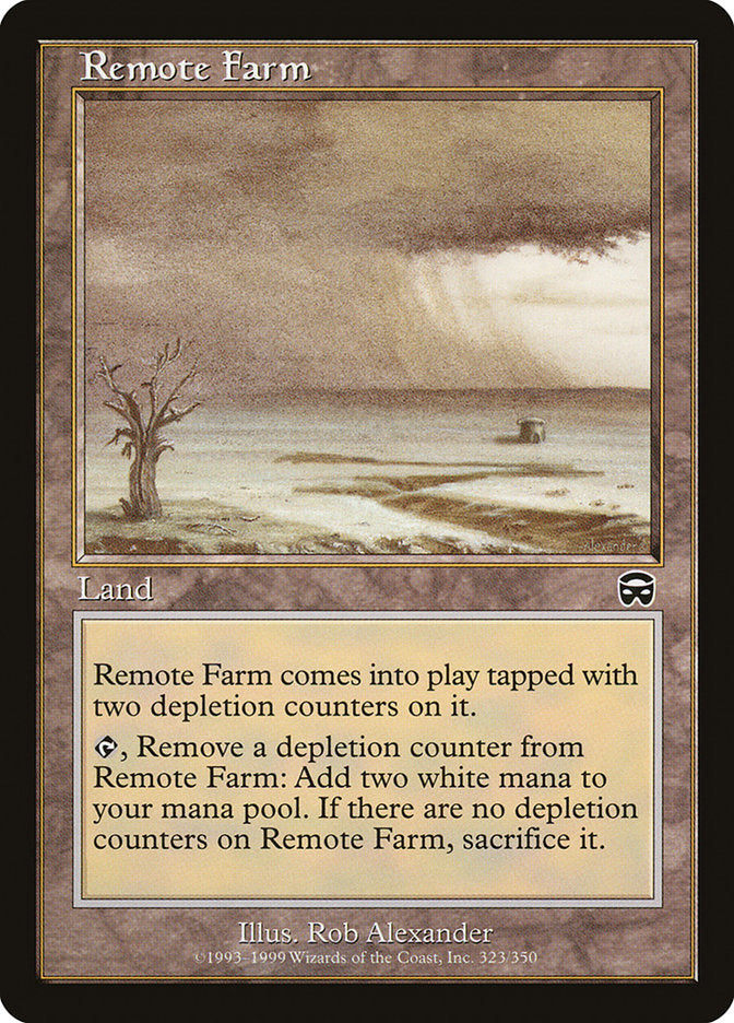 Remote Farm – Common Magic: The Gathering card from Mercadian Masques (#323)