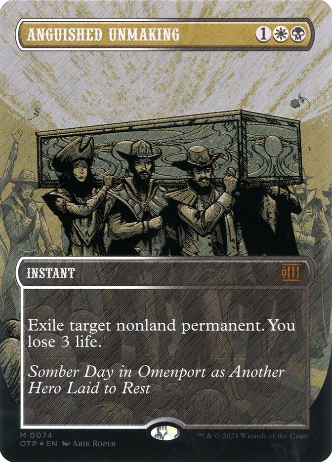 Anguished Unmaking – Mythic Magic: The Gathering card from Breaking News (#74)