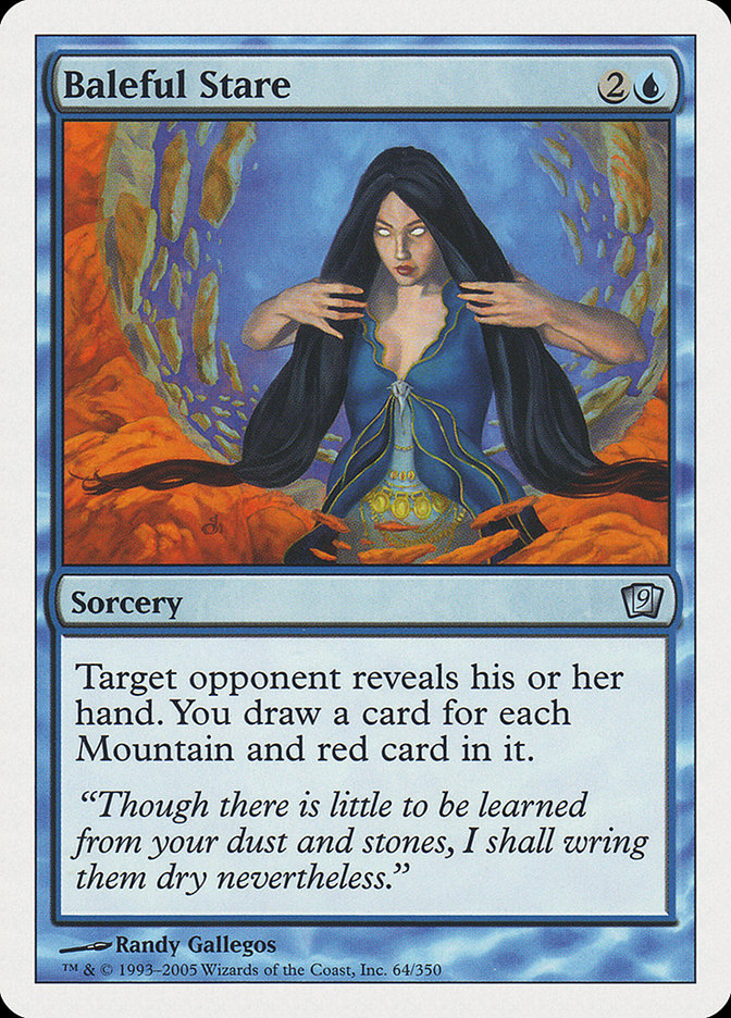 Baleful Stare – Uncommon Magic: The Gathering card from Ninth Edition (#64)