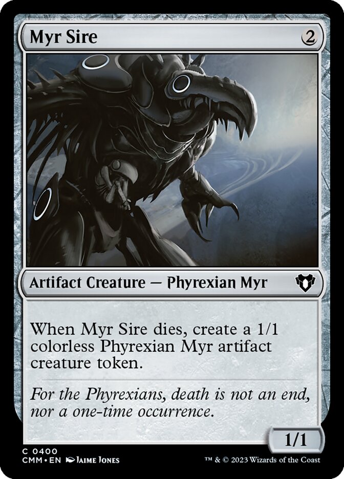 Myr Sire – Common Magic: The Gathering card from Commander Masters (#400)