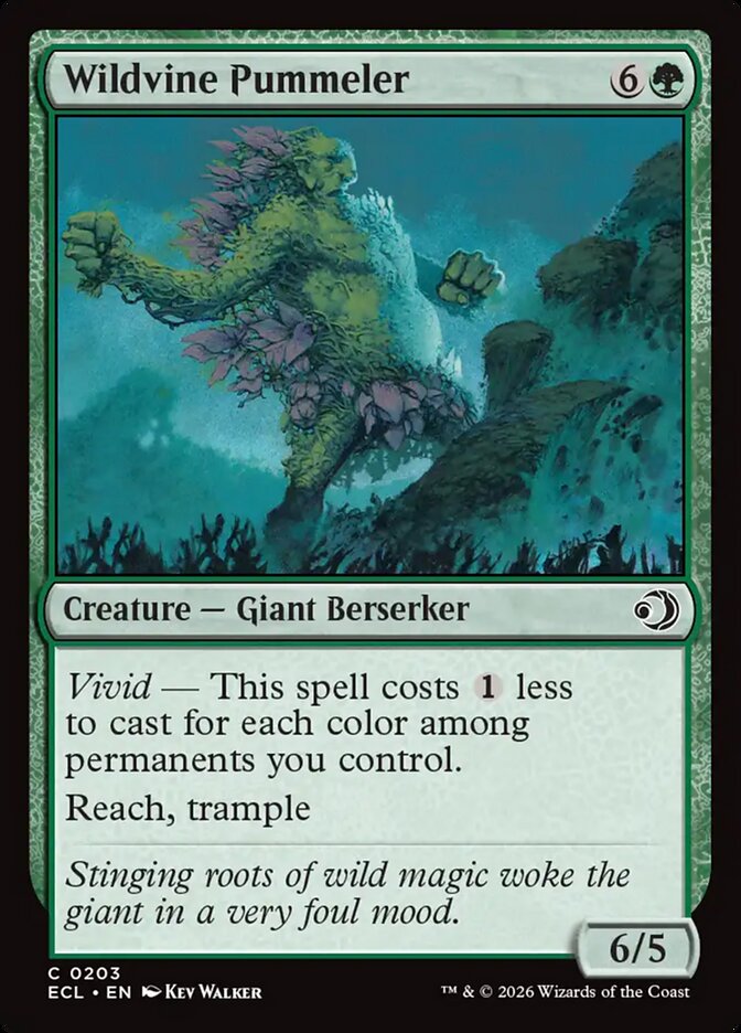 Wildvine Pummeler – Common Magic: The Gathering card from Lorwyn Eclipsed (#203)
