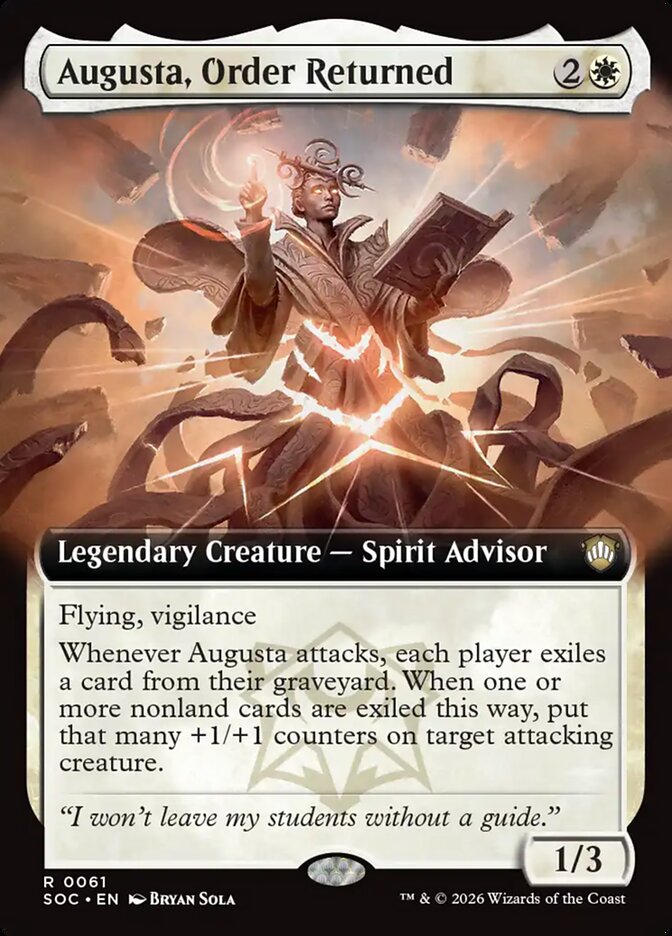 Augusta, Order Returned – Rare Magic: The Gathering card from Secrets of Strixhaven Commander (#61)