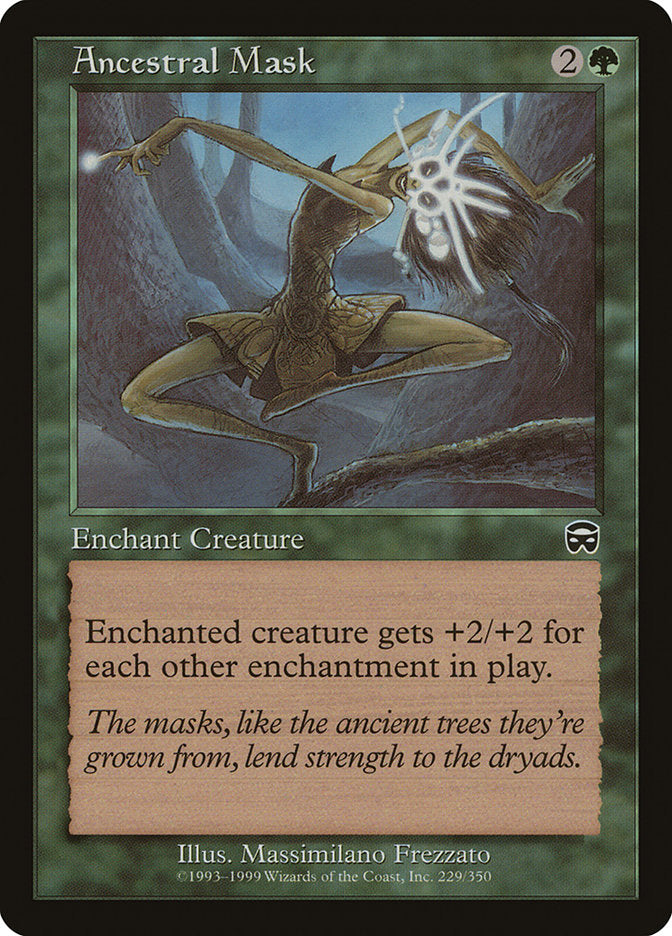 Ancestral Mask – Common Magic: The Gathering card from Mercadian Masques (#229)