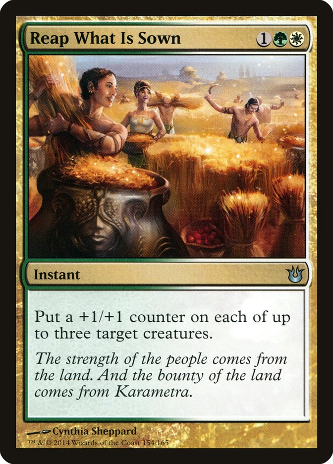 Reap What Is Sown – Uncommon Magic: The Gathering card from Born of the Gods (#154)